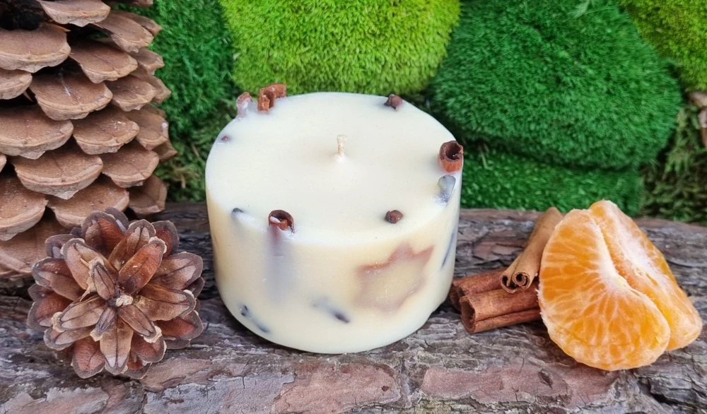 Sójovo-kokosová svíčka s vůní Vánoc